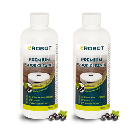 4Robot Reinigungsmittel für Staubsaugerroboter 2x500ml