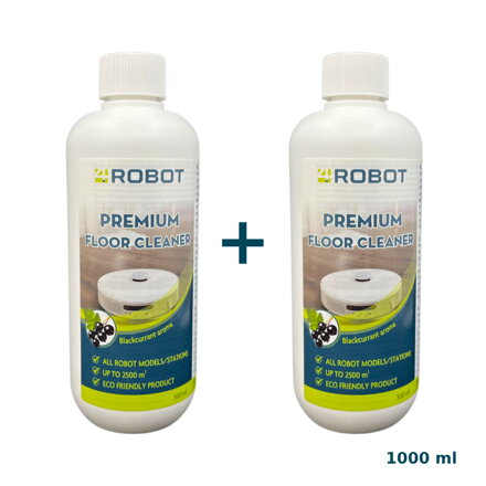 4Robot Reinigungsmittel für Staubsaugerroboter 2x500ml